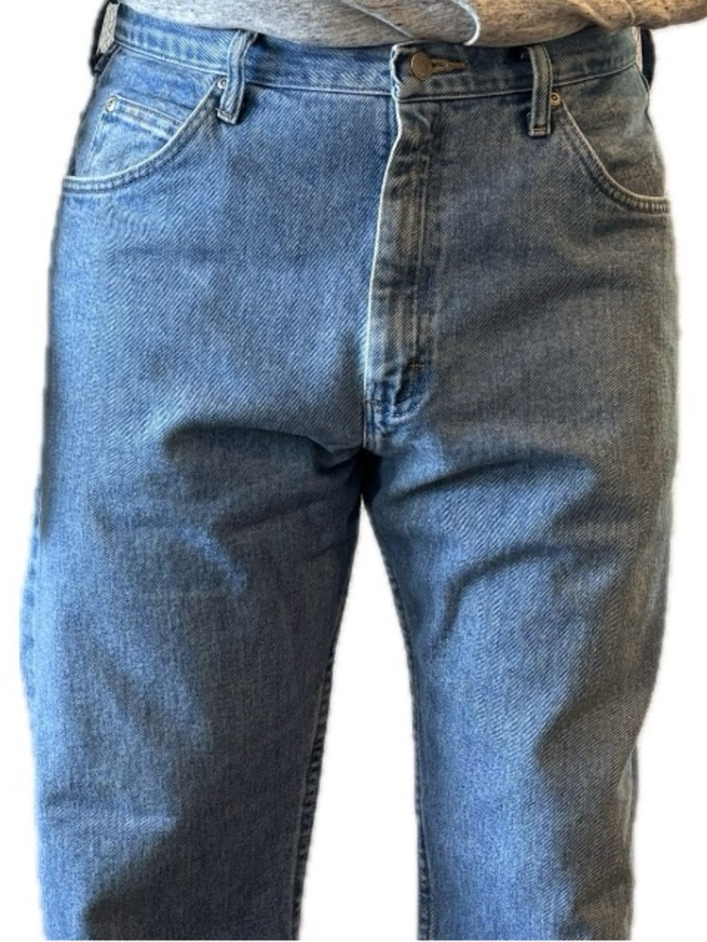 Vintage Wrangler Hero Regular Fit Straight Leg Jeans Stonewash Blue 36x32